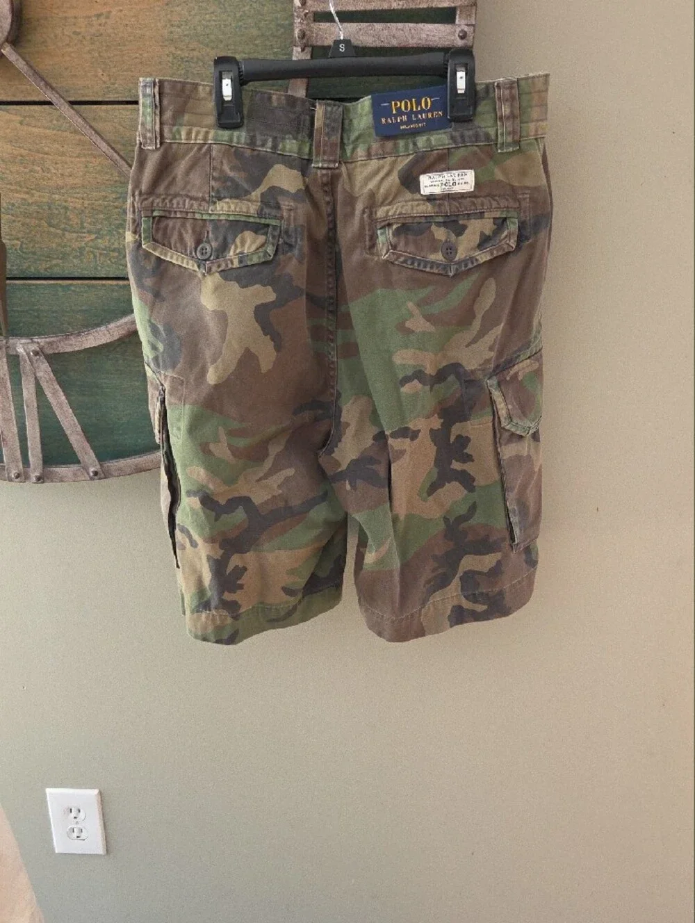 Polo by Ralph Lauren Relaxed Fit Green Camo Cargo Shorts